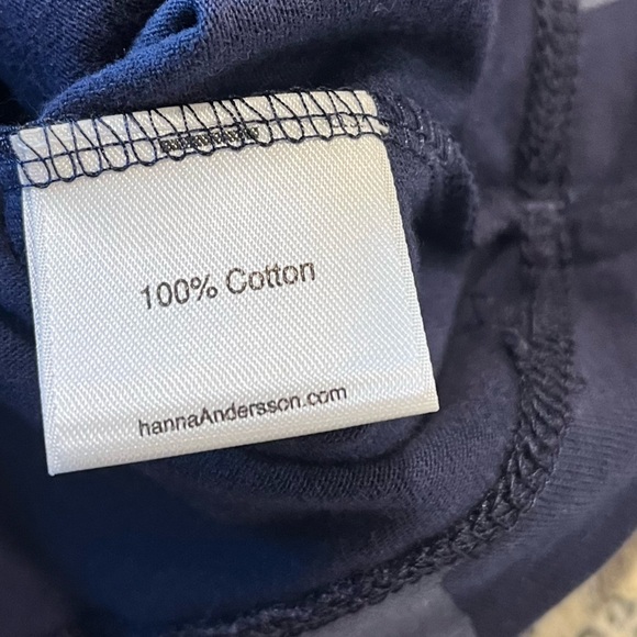 Hanna Andersson Red Navy Gray LS Shirt Stars Stripes Boys Size 140 = 10 US EUC - Picture 4 of 5